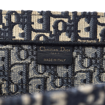 Christian Dior Oblique Medium Book Tote Blue Multicolor 6 of 11