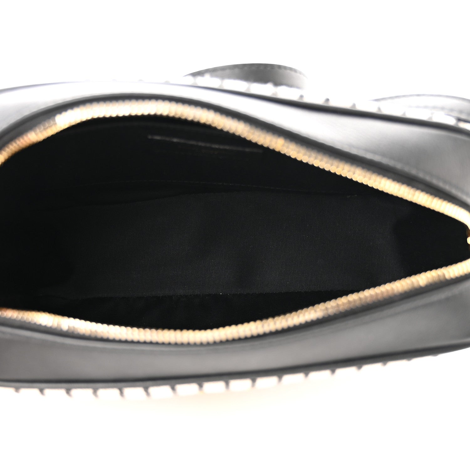 Saint Laurent Canvas Calfskin Monogram Lou Camera Bag Black Grey Cream 5 of 11