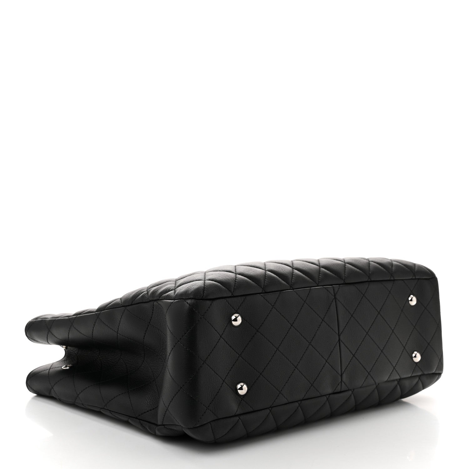 Chanel Calfskin Quilted Large Classic Shopping Tote Black 4 of 10