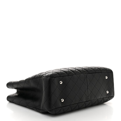 Chanel Calfskin Quilted Large Classic Shopping Tote Black 4 of 10