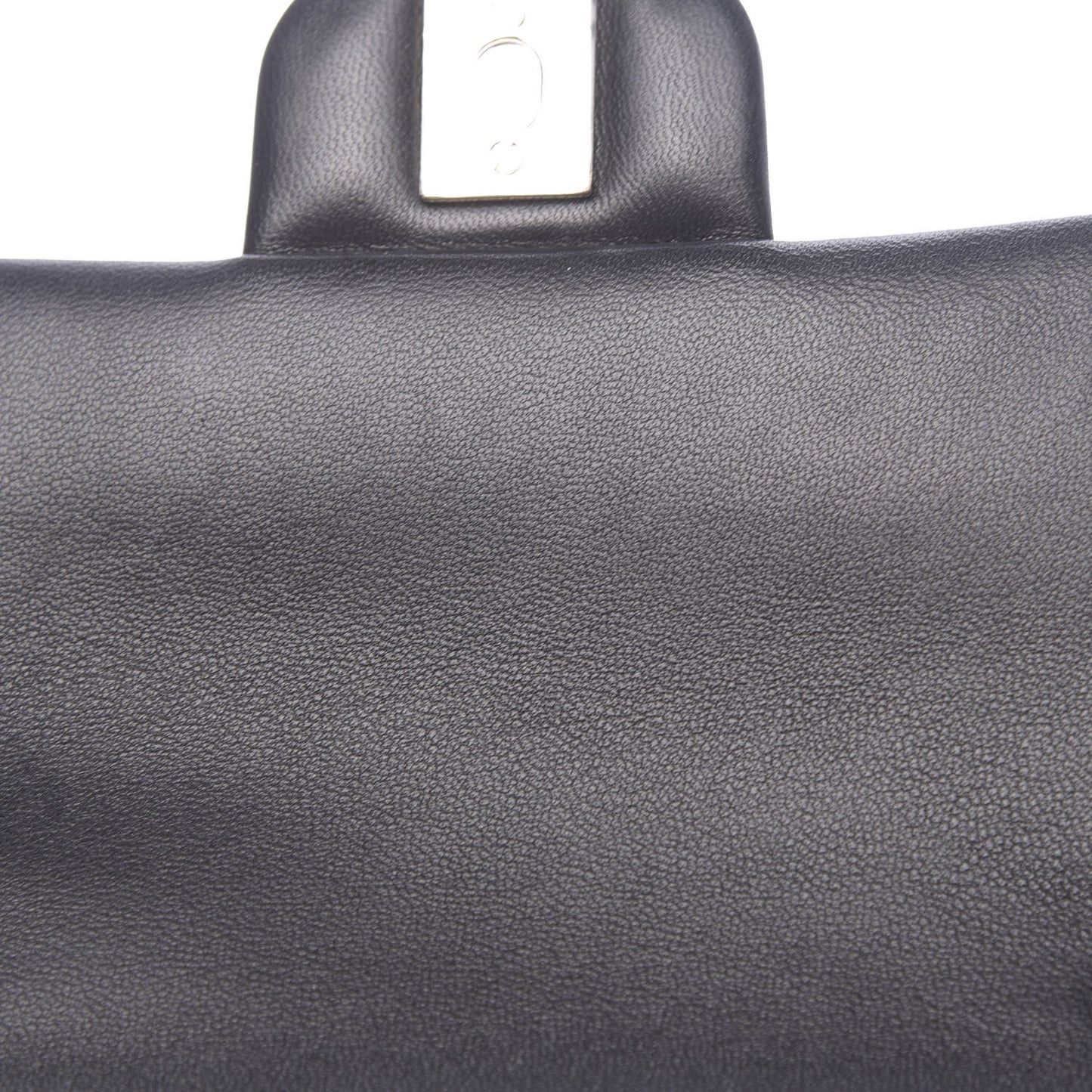 Lambskin Quilted Mini Rectangular Flap Black