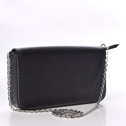 Louis Vuitton Epi Pochette Felicie Black 2 of 13