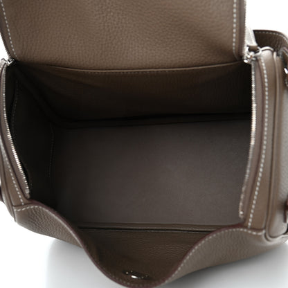 Hermes Taurillon Clemence Lindy 26 Etoupe 4 of 4