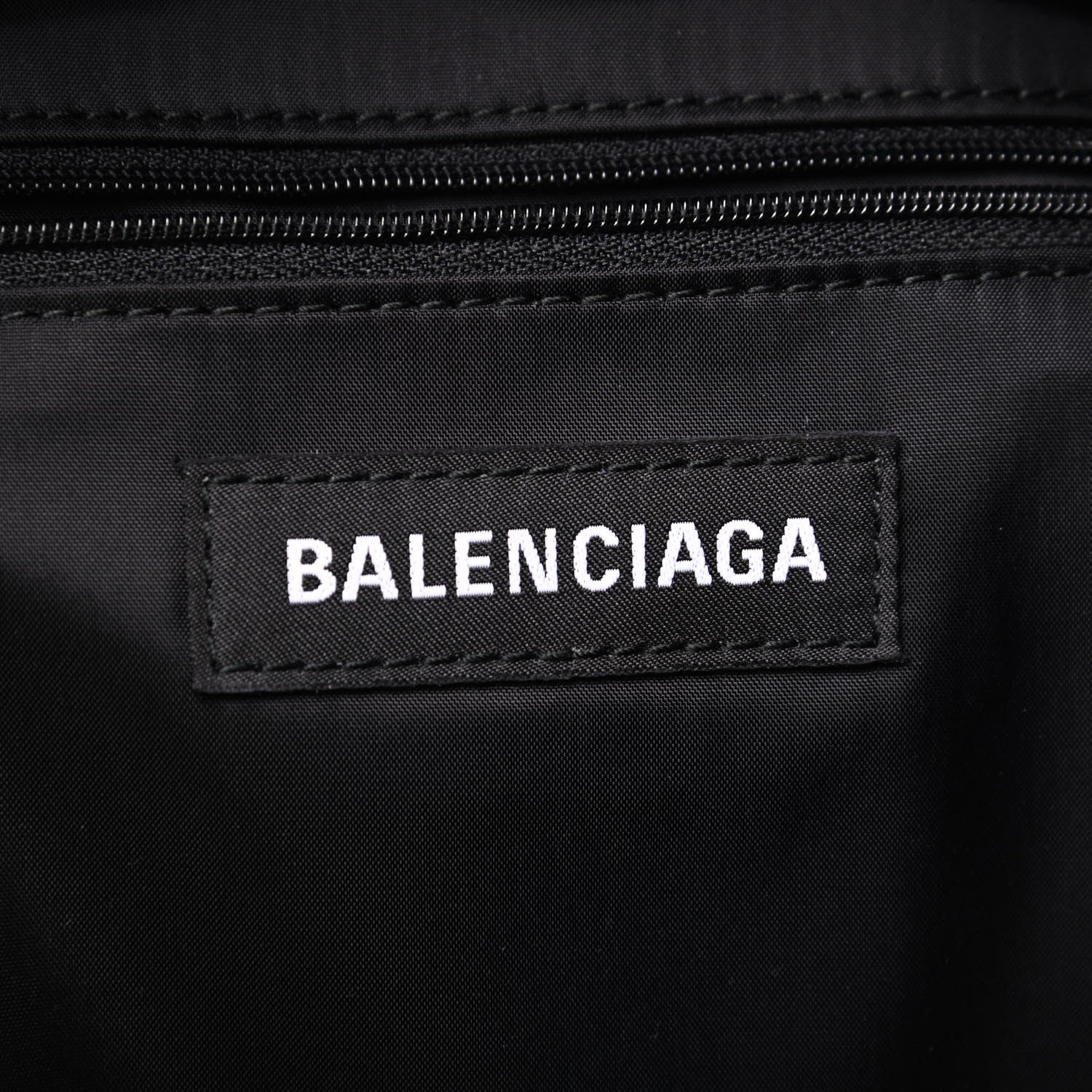 Balenciaga Nylon Logo Embroidered Double Pack Backpack Red Blue 7 of 9