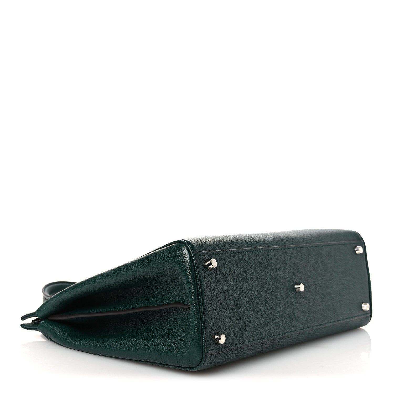 Gucci Grainy Calfskin Medium Zumi Top Handle Bag Vintage Green 4 of 16