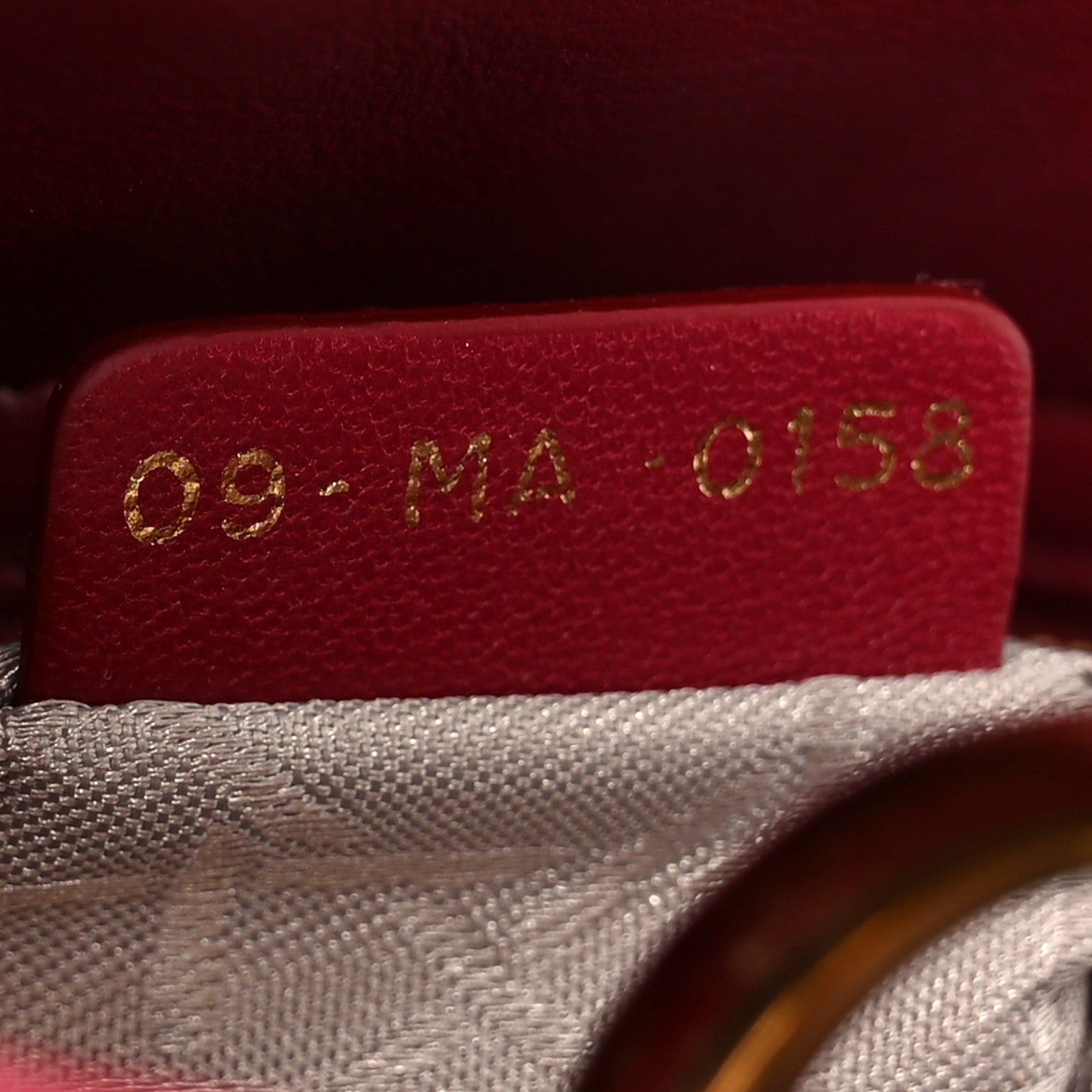 Christian Dior Lambskin Cannage Small Lucky Badges My Lady Dior Scarlet Red 6 of 9