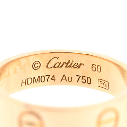 Cartier 18K Yellow Gold 5.5mm LOVE Ring 60 9 4 of 4