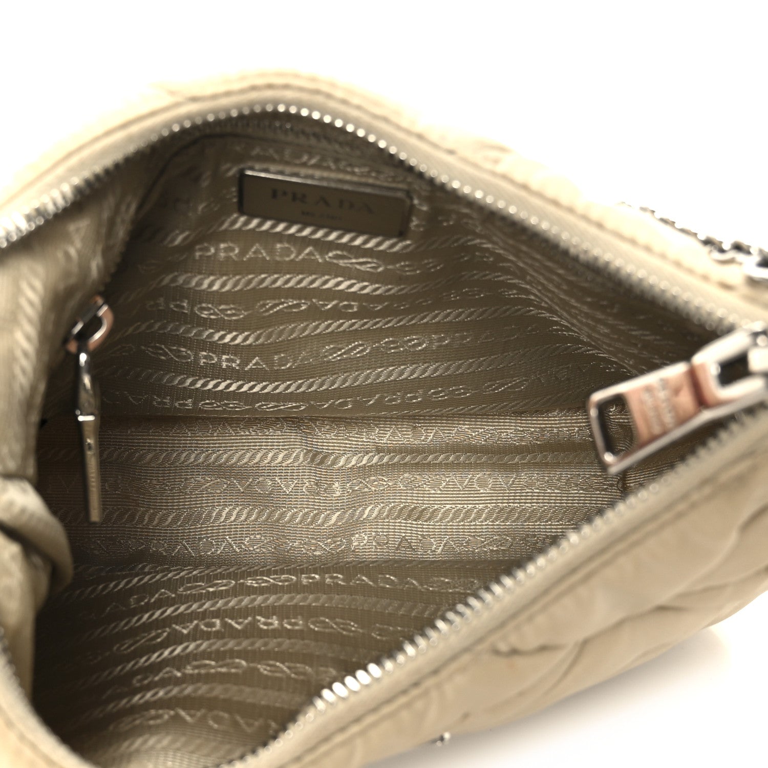 Prada Re-Nylon Triangle Quilted Padded Patchwork System Shoulder Bag Deserto 5 of 11