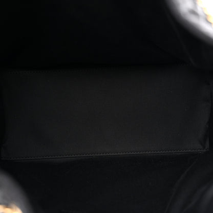 Chanel Washed Denim Quilted Medium Chanel 25 Handbag Black 10 of 21
