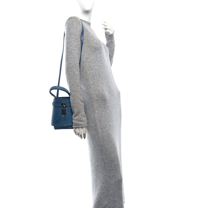 Givenchy Denim Shark Lock Bucket Bag Medium Blue 2 of 9