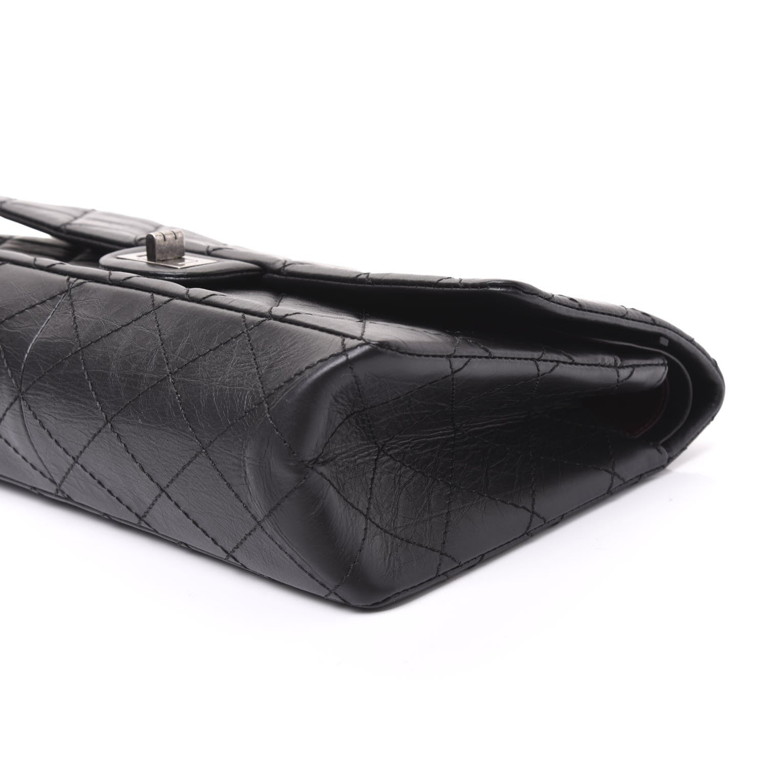 Chanel Aged Calfskin Quilted 2.55 Reissue 226 Flap Black 7 of 8
