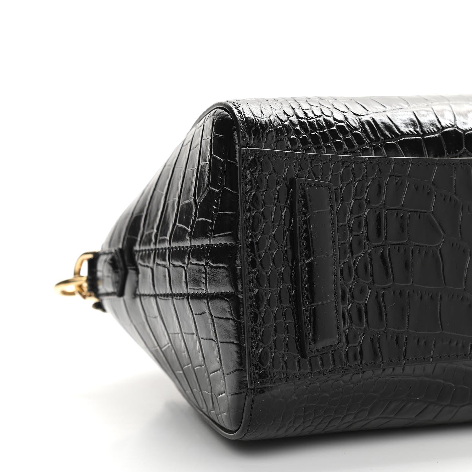 Givenchy Calfskin Crocodile Embossed Mini Antigona Black 9 of 11