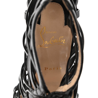 Christian Louboutin Kid Laurence Anyway 100 Cage Sandals 37 Black 7 of 7