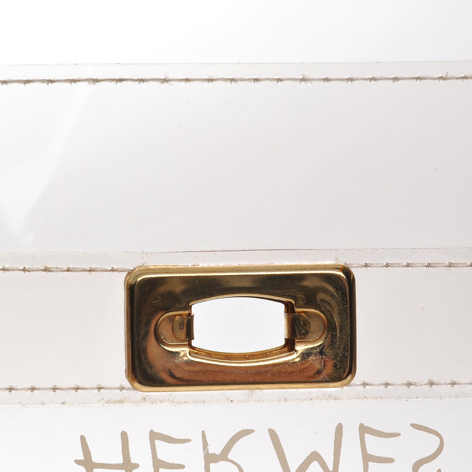 Hermes Vinyl Souvenir De L'Exposition Kelly Transparent 6 of 8