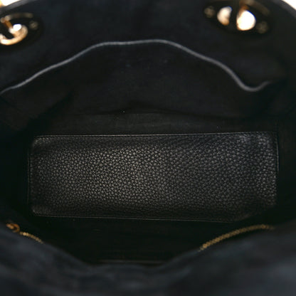 Christian Dior Grained Calfskin Cannage Medium Supple Lady Dior Black 5 of 8