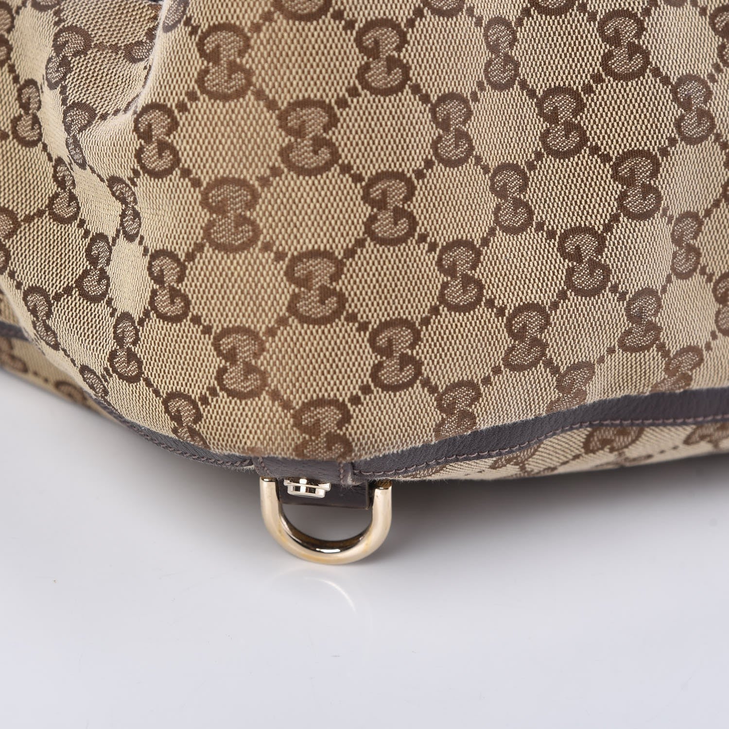 Gucci Monogram Large Abbey Tote Dark Brown 11 of 13