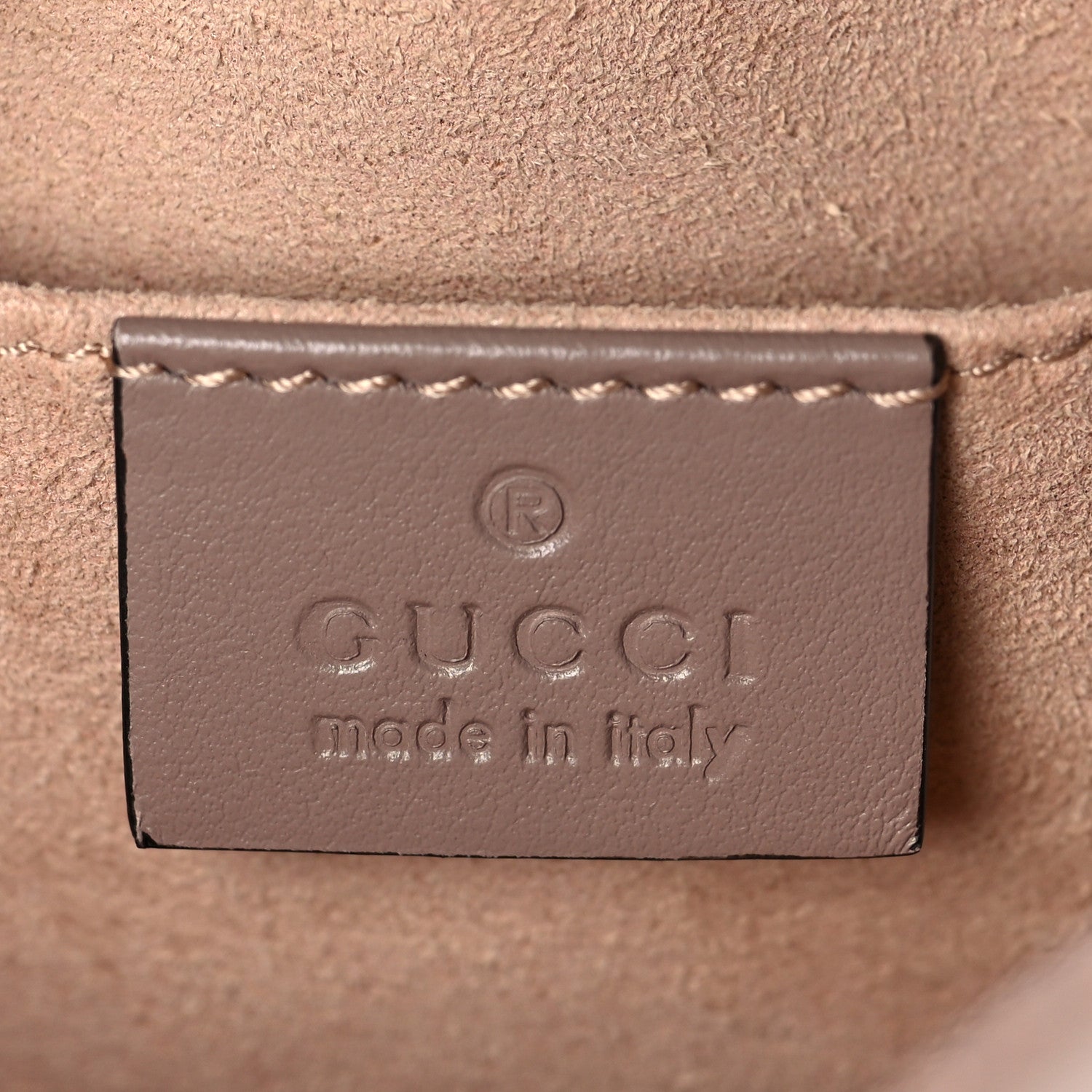 Gucci Calfskin Matelasse Mini GG Marmont Chain Shoulder Bag Porcelain Rose 6 of 10