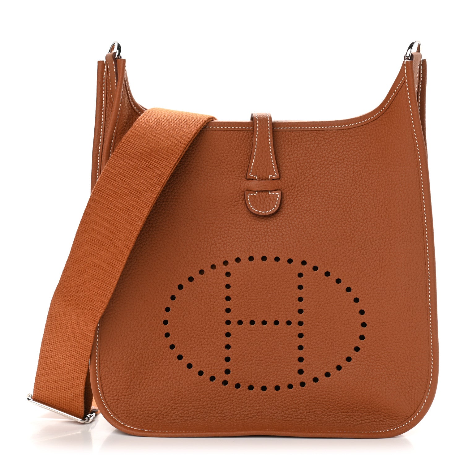 Hermes Taurillon Clemence Evelyne III PM Gold 1 of 11