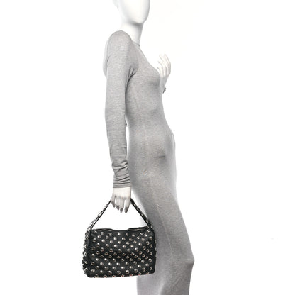 Khaite Pebbled Sport Calfskin Studded Elena Black 2 of 11