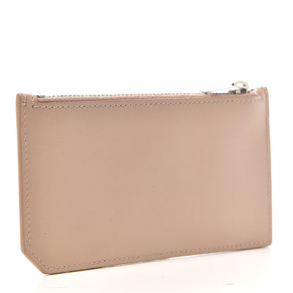 Saint Laurent Grained Calfskin 5 Fragments Zip Pouch Card Holder Nude Powder 3 of 7