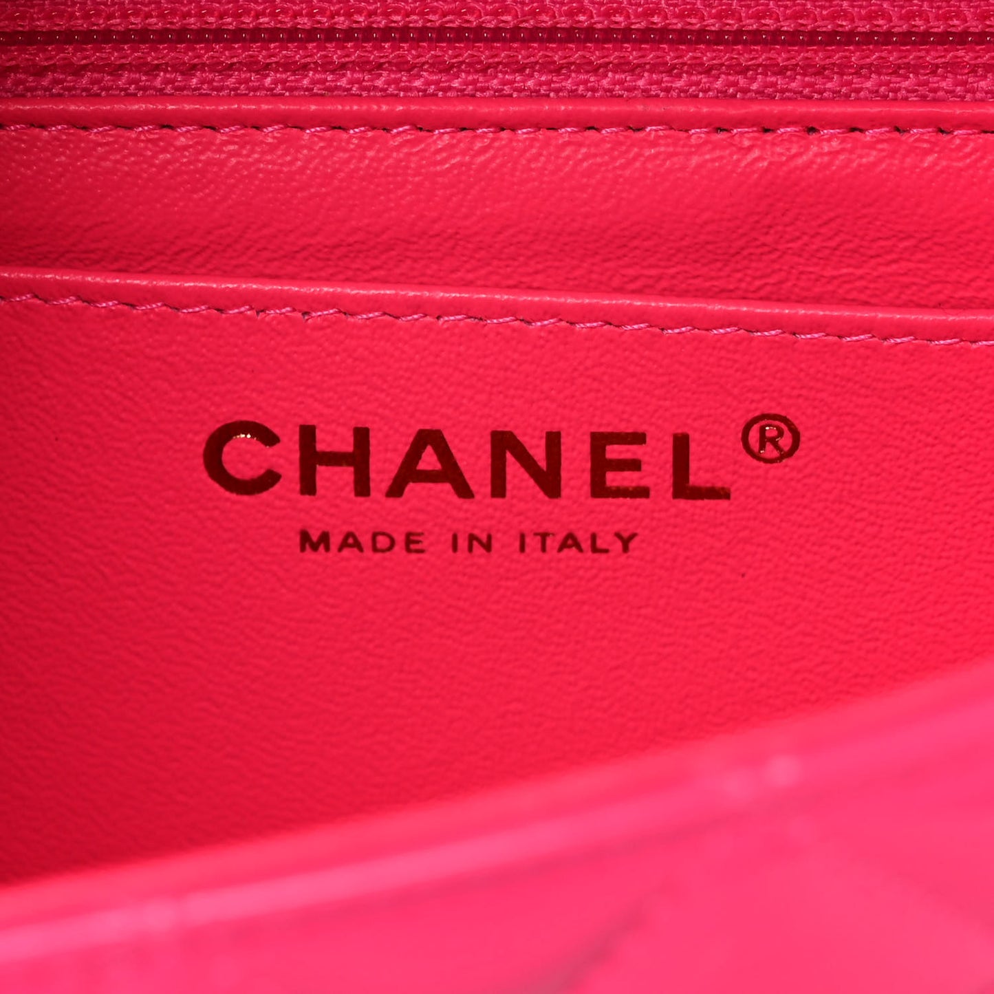 Patent Quilted Mini Rectangular Flap Pink