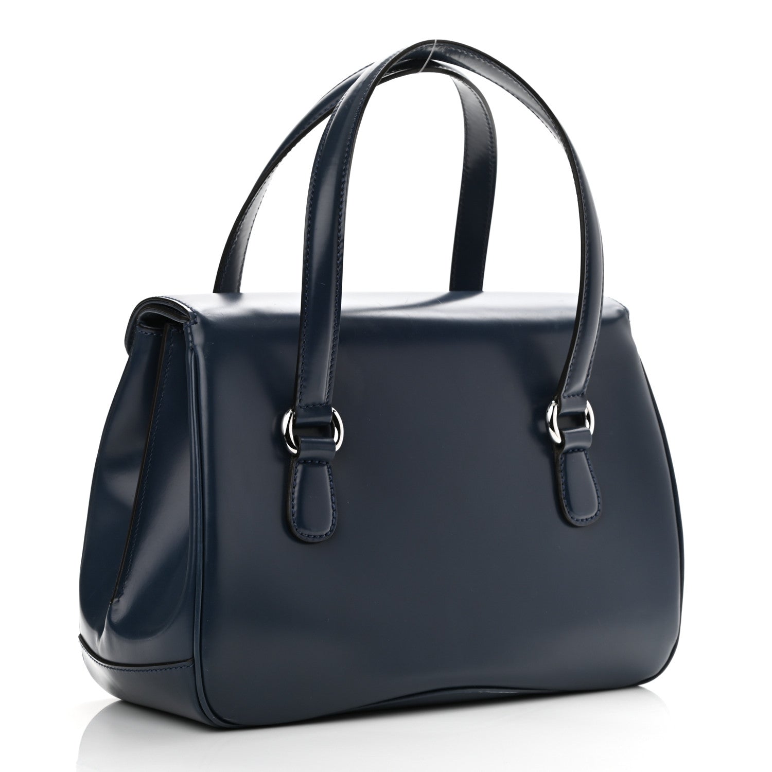 Gucci Regent Calfskin Medium Lady Lock Satchel Caspian 3 of 16