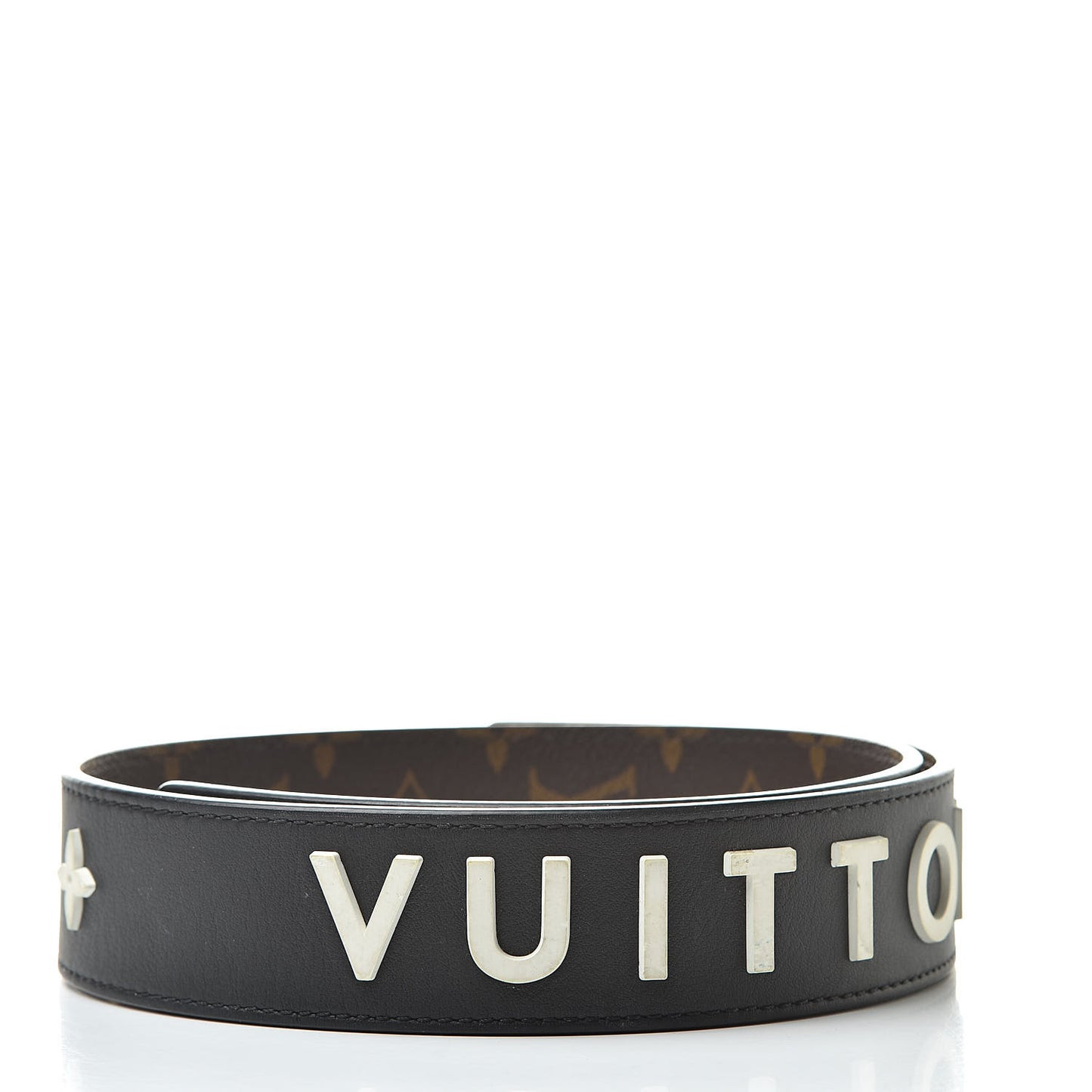 Monogram Letter Bandouliere Shoulder Strap Black