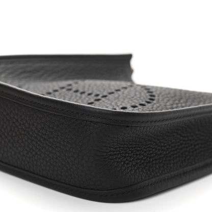 Hermes Taurillon Clemence Evelyne TPM Black 10 of 13