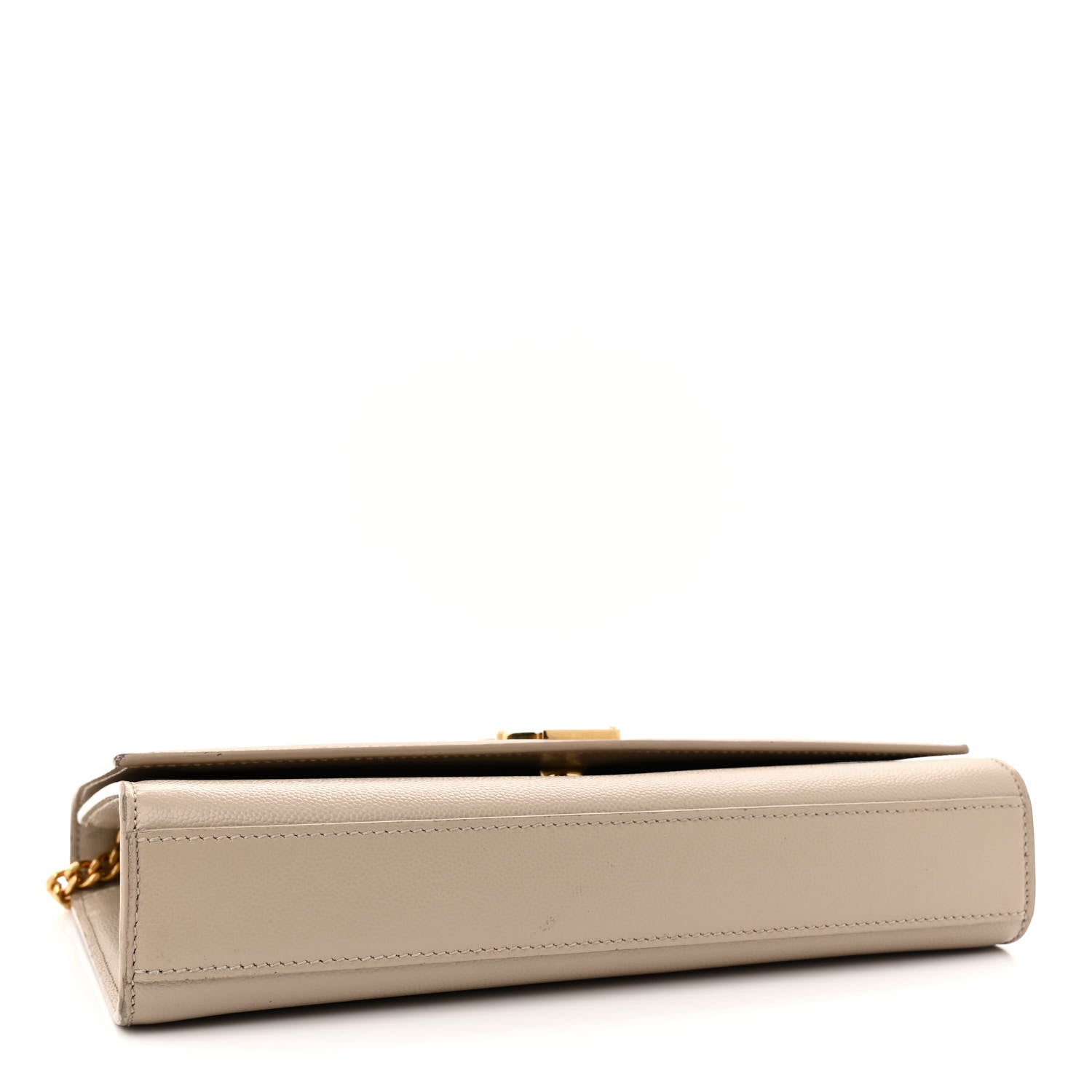 Saint Laurent Grain De Poudre Medium Monogram Kate Satchel Dark Beige 4 of 15