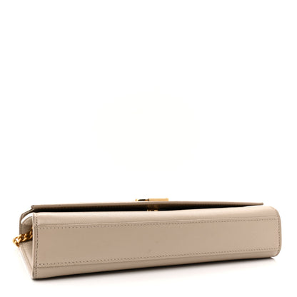 Saint Laurent Grain De Poudre Medium Monogram Kate Satchel Dark Beige 4 of 15