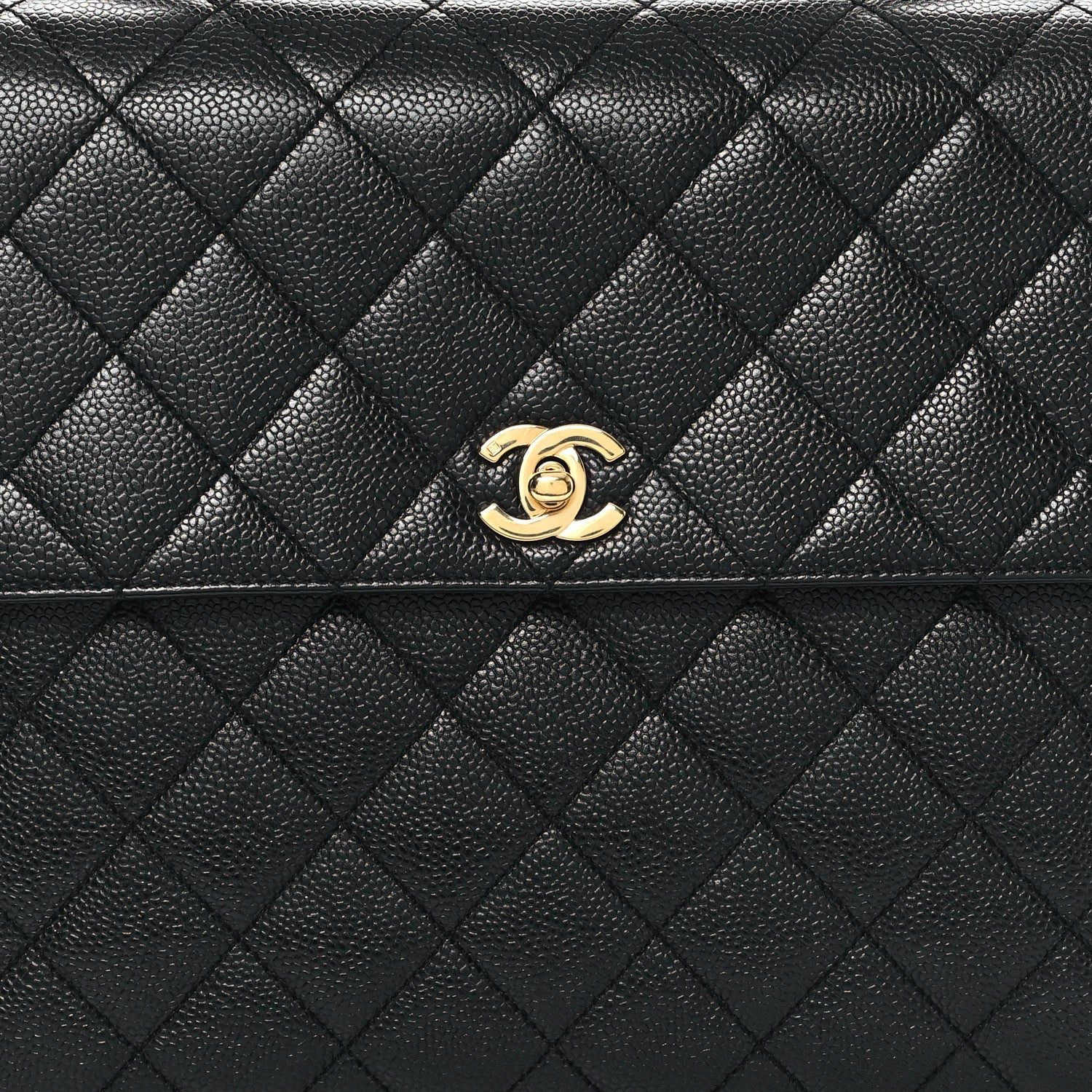 Chanel Caviar Quilted Jumbo Kelly Flap Black 8 of 11