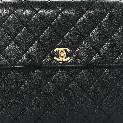 Chanel Caviar Quilted Jumbo Kelly Flap Black 8 of 11