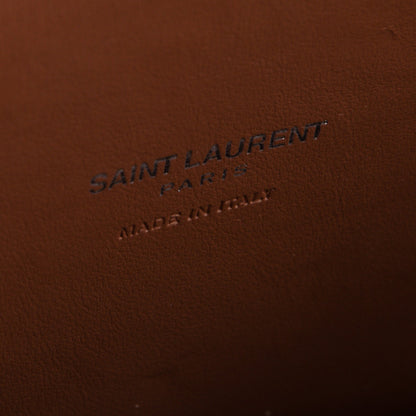 Saint Laurent Grained Calfskin Topstitch Small Sac De Jour Cognac 5 of 8