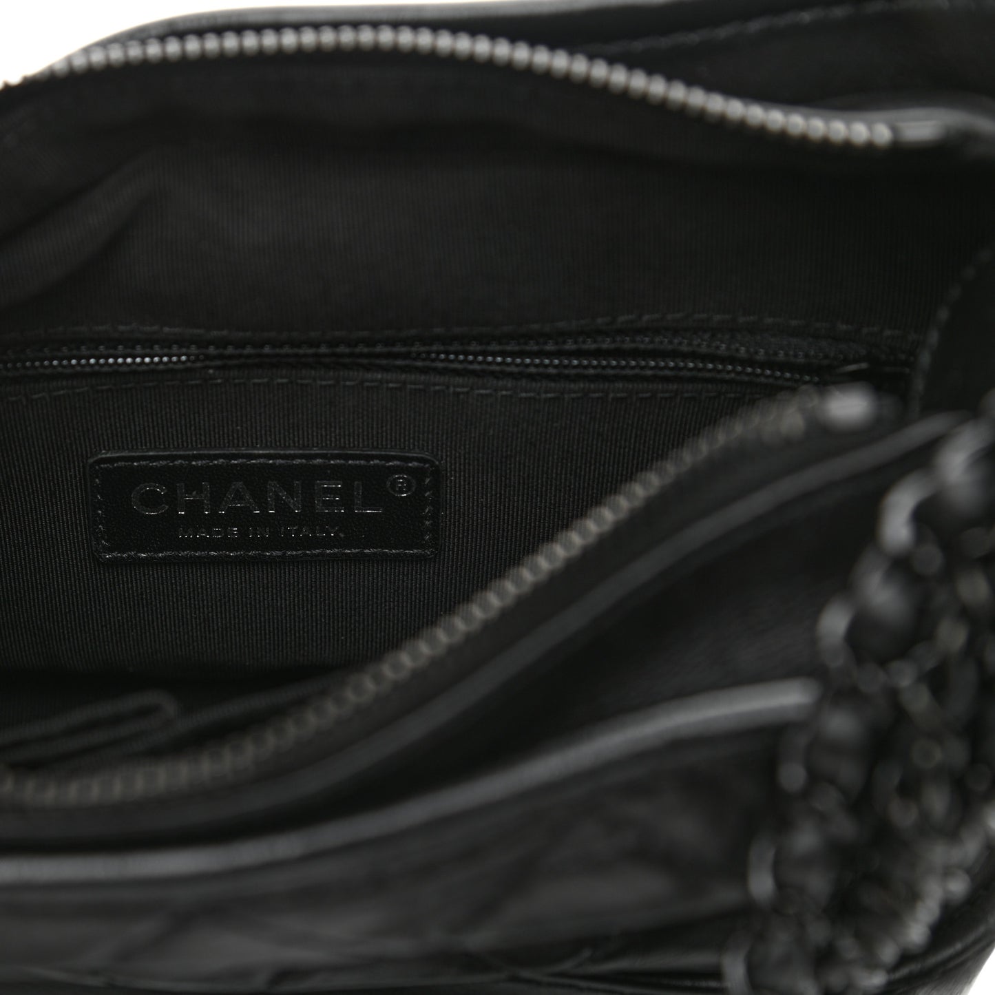 Aged Calfskin Quilted Small Gabrielle Hobo So Black