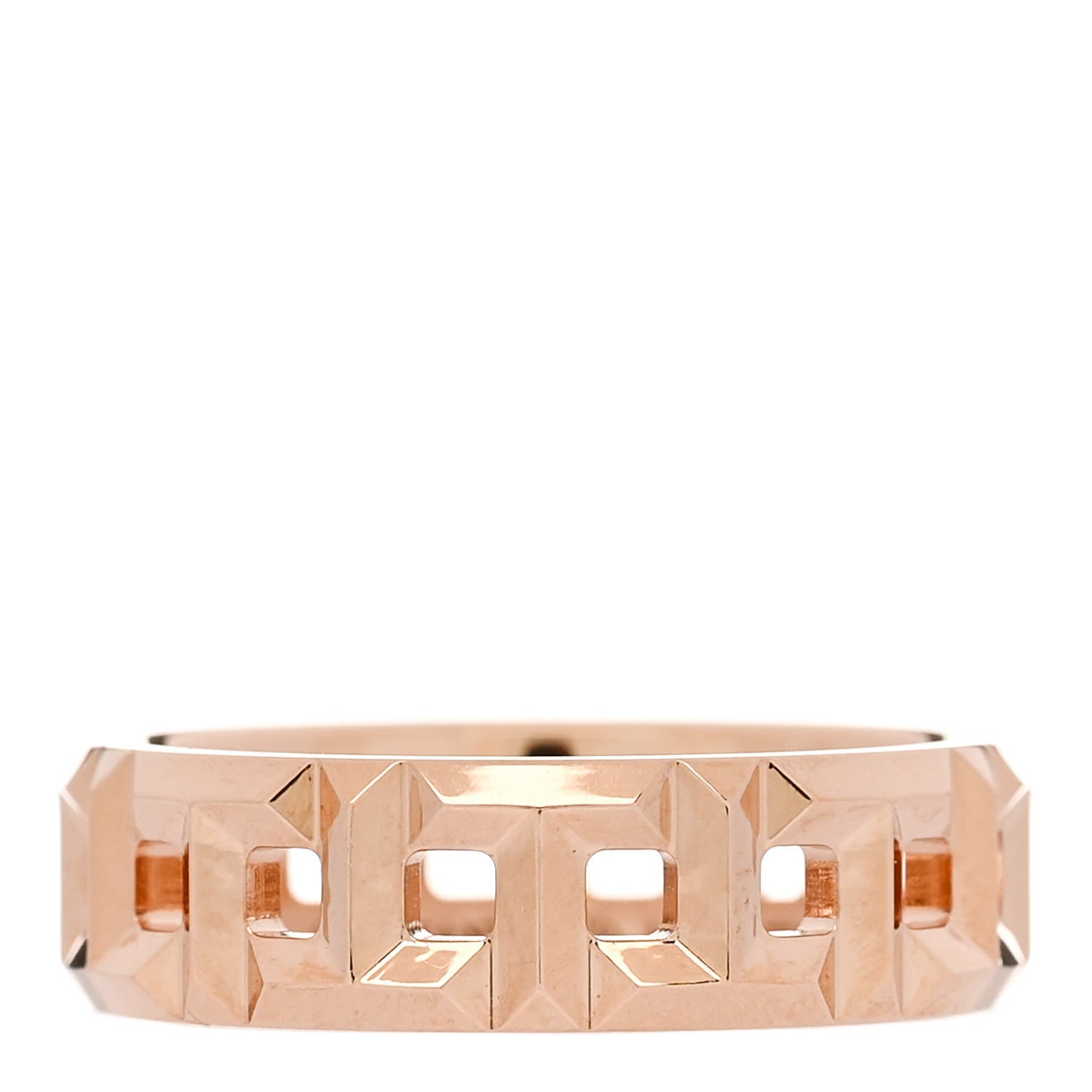 Tiffany 18K Rose Gold Wide T True Ring 52 6 1 of 5