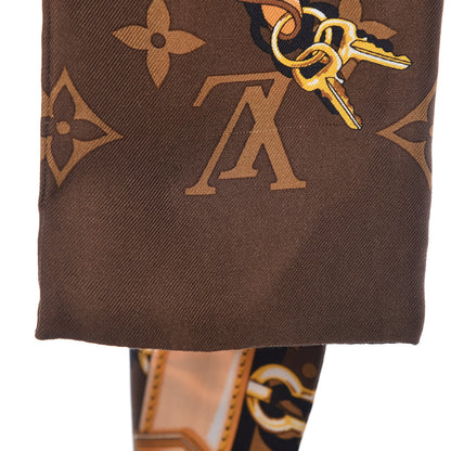 Louis Vuitton Silk Monogram Confidential Bandeau Brown 5 of 6
