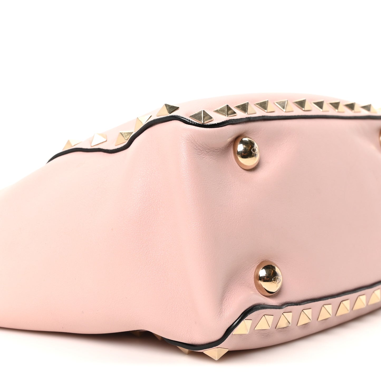 Vitello Mini Rockstud Tote Water Rose