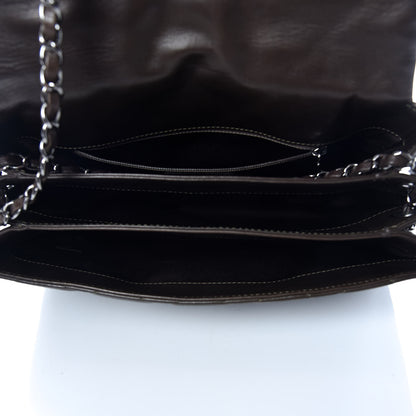 Chanel Lambskin Quilted 3 Accordion Flap Bag Dark Khaki 7 of 11