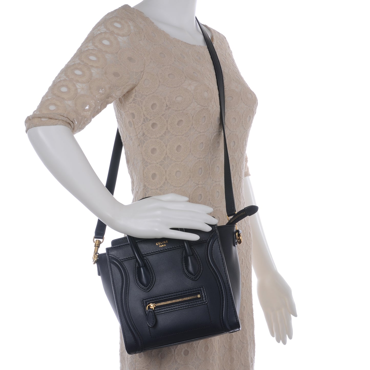 Smooth Calfskin Nano Luggage Navy