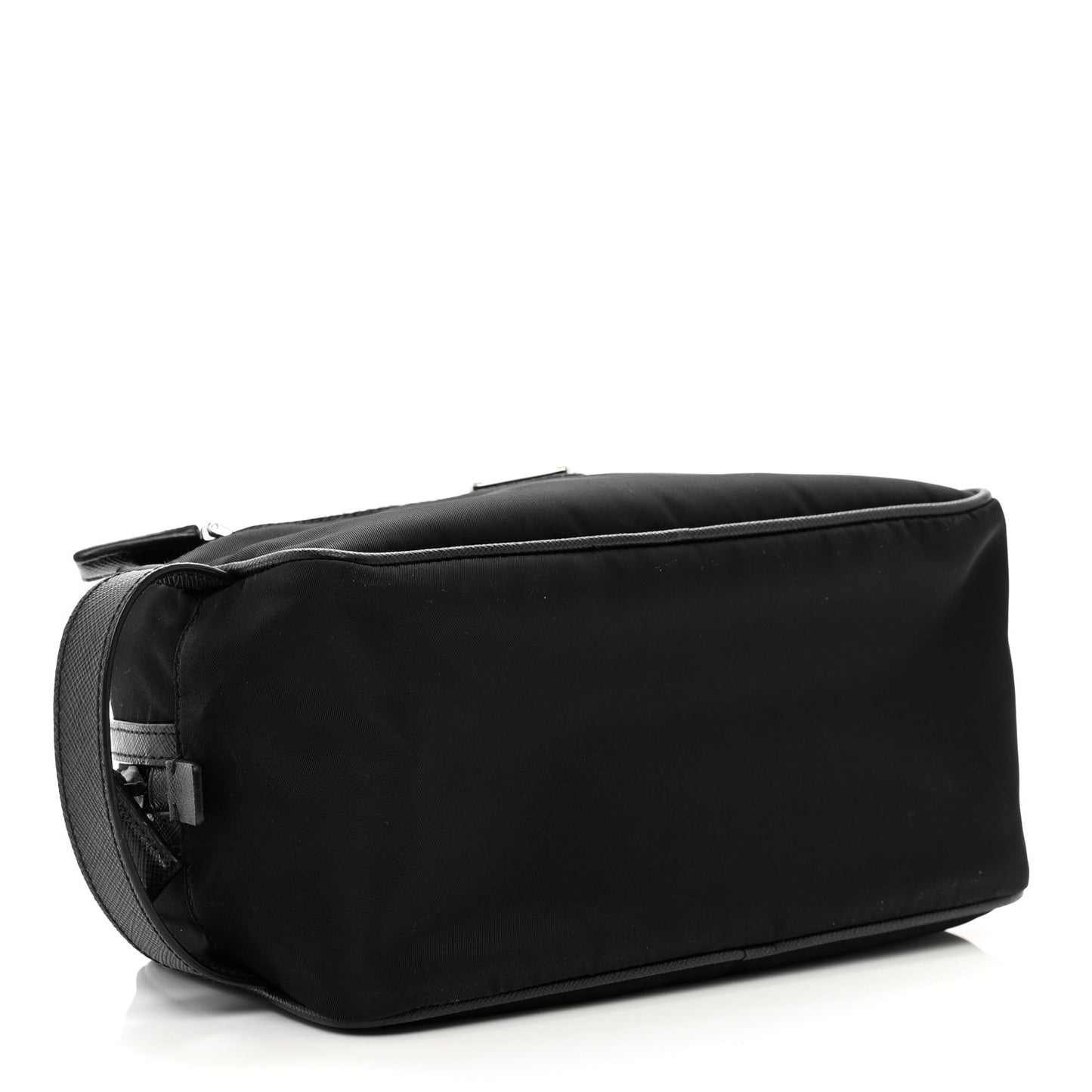 Re-Nylon Saffiano Travel Pouch Black