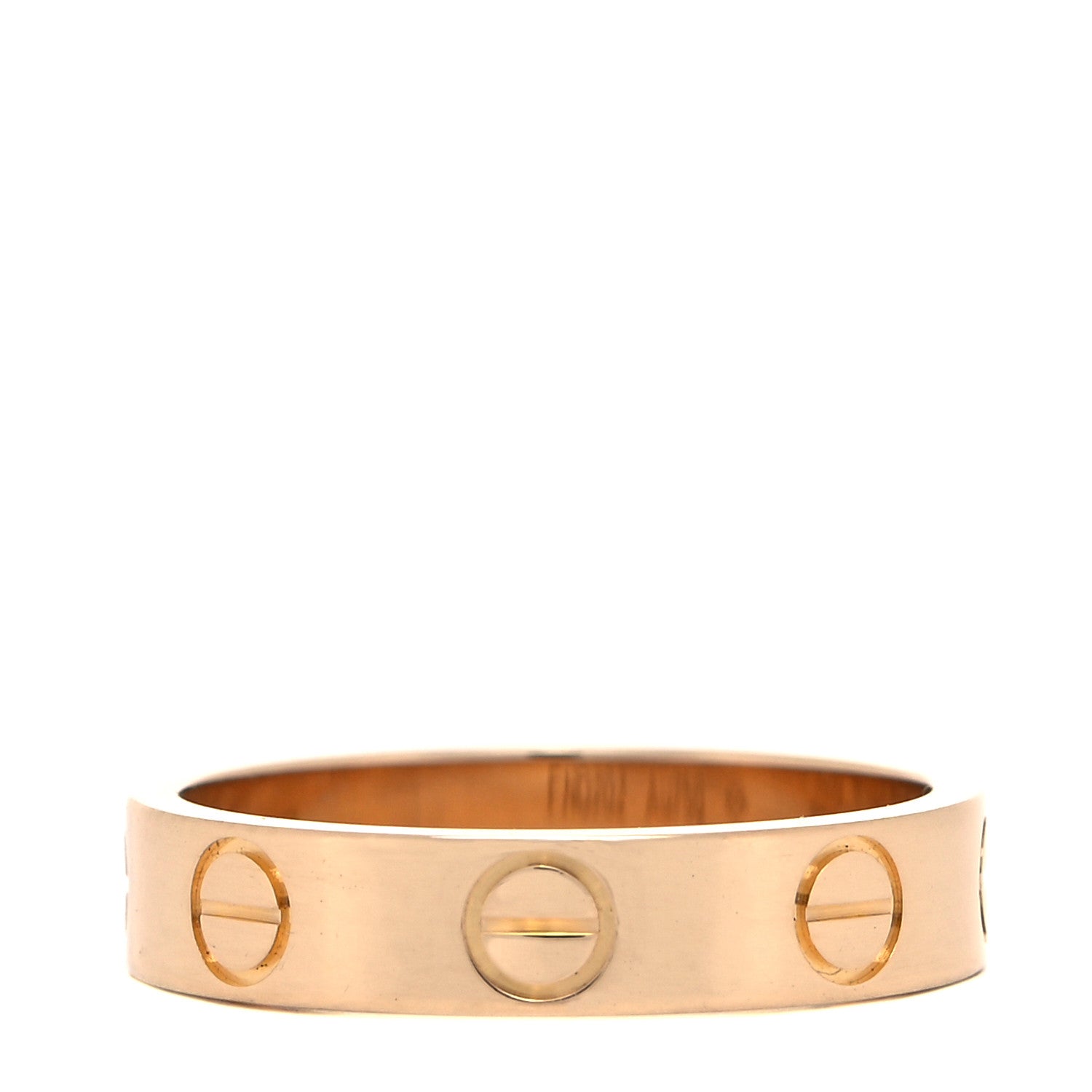 Cartier 18K Yellow Gold 3.5mm LOVE Wedding Band Ring 46 3.75 3 of 5