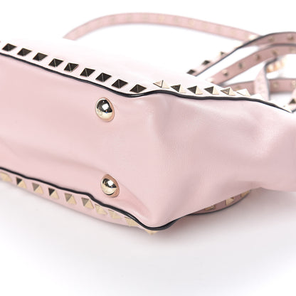 Valentino Garavani Vitello Mini Rockstud Tote Water Rose 9 of 9