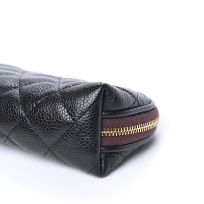Chanel Caviar Quilted Long Cosmetic Case Black 9 of 9