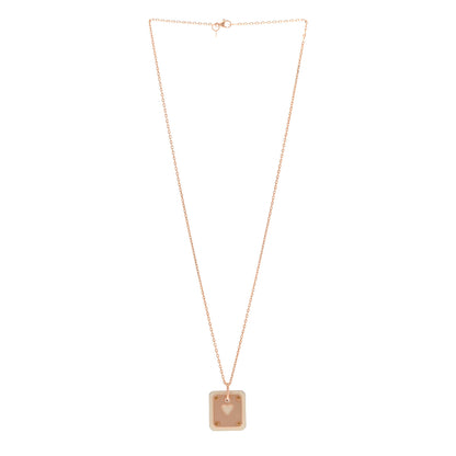 Hermes Rose Gold Plated Swift As de Coeur Pendant Necklace Nata 3 of 8