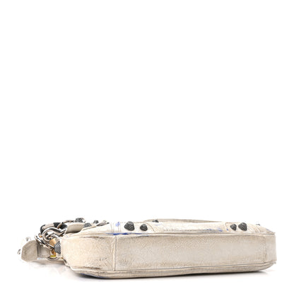 Balenciaga Agneau Arena Charms Small Le Cagole Sling Bag Optic White 4 of 10