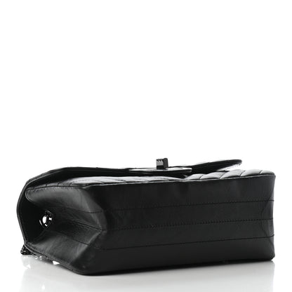 Chanel Aged Calfskin Chevron Quilted 2.55 Reissue Mini Flap So Black 3 of 6