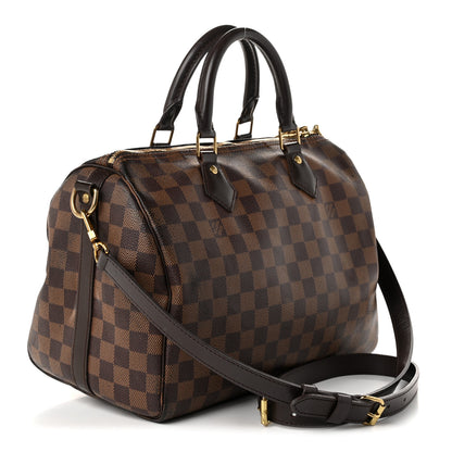 Louis Vuitton Damier Ebene Speedy Bandouliere 30 3 of 10