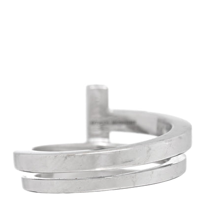 Tiffany 18K White Gold Diamond T Square Wrap Ring 49/5 3 of 5