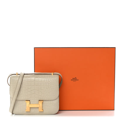 Hermes Matte Alligator Constance 18 Beton 11 of 11