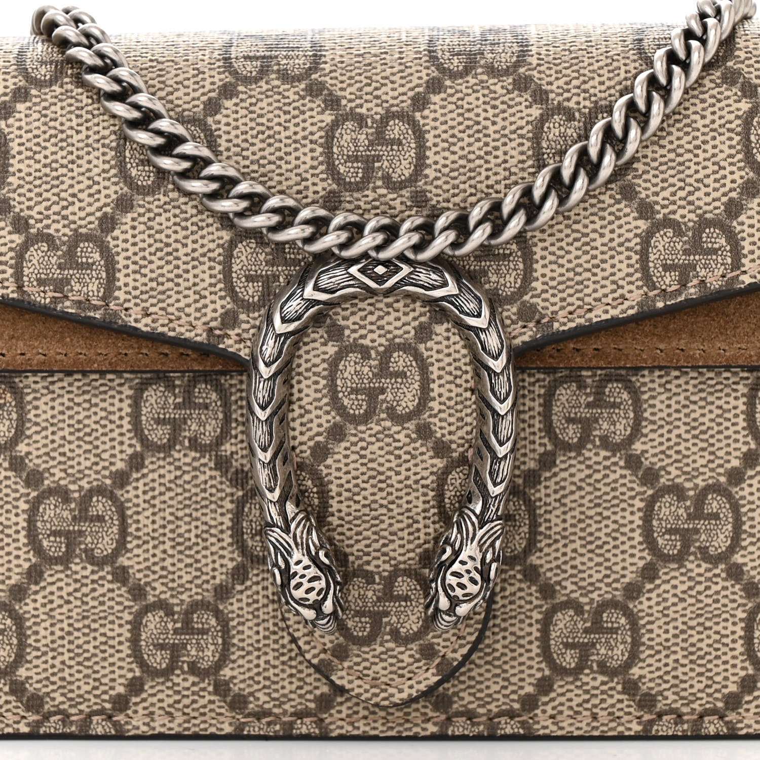 Gucci GG Supreme Monogram Super Mini Dionysus Shoulder Bag Taupe 7 of 10